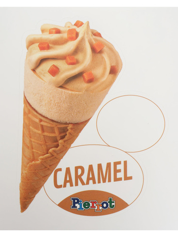 GlaceSticker Cornet Caramel