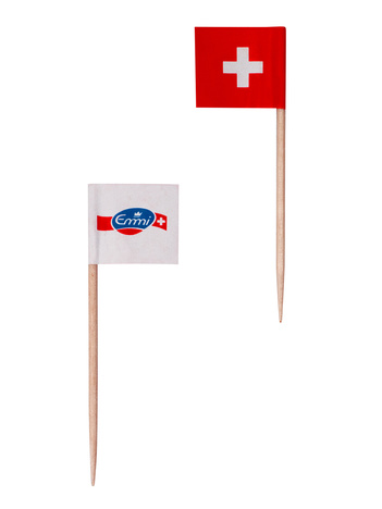 Flag with toothpick