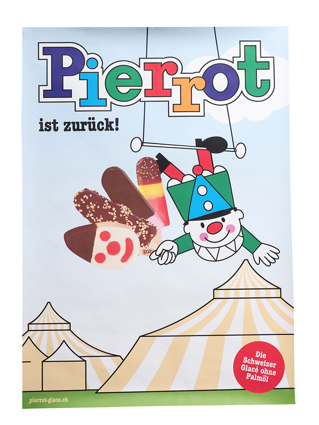 Pierrot Plakat Zirkus